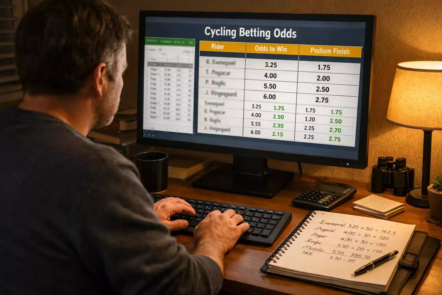 Sportweddenschap odds analyse op scherm